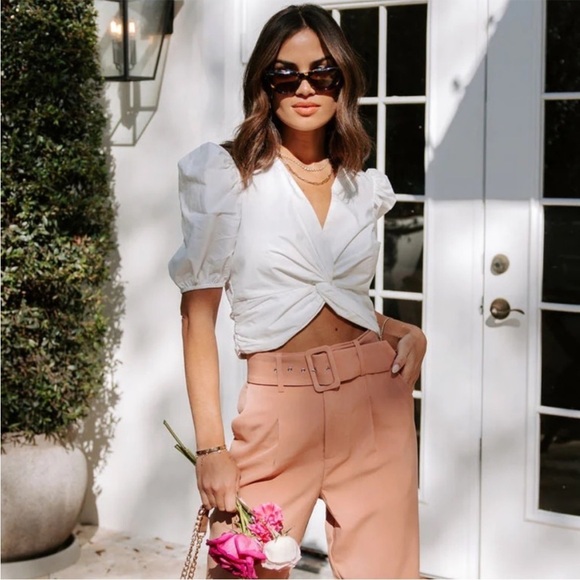 English Factory Front Twist Detail Top - Picture 7 of 9